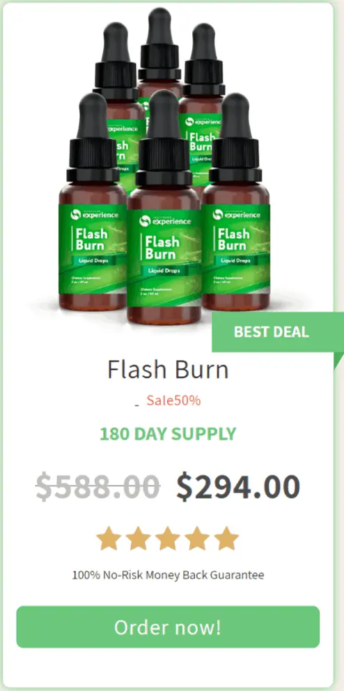 Flash Burn best offer package price